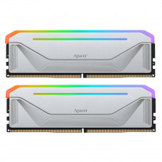 Модуль пам`ятi DDR5 2x16GB/6000 Apacer NOX RGB Silver (AH5U32G60C622NWAA-2)