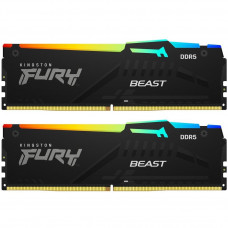 Модуль пам`яті DDR5 2x16GB/5600 Kingston Fury Beast RGB Black (KF556C36BBEAK2-32)