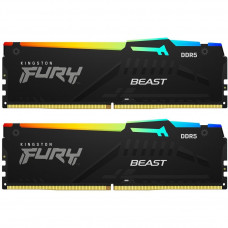 Модуль пам`яті DDR5 2x8GB/6000 Kingston Fury Beast RGB Black (KF560C36BBEAK2-16)