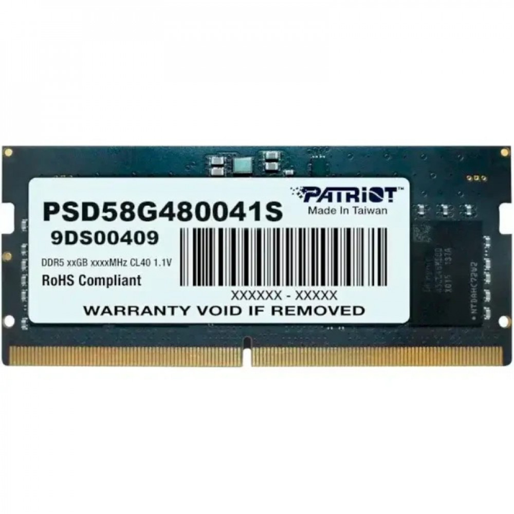Модуль пам`яті SO-DIMM DDR5 8GB/4800 Patriot Signature Line (PSD58G480041S)