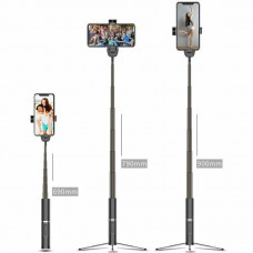 Монопод-штатив Usams US-ZB064 Phantom Bluetooth 190-900мм Black (ZB6401)