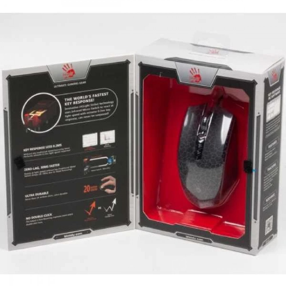 Миша Bloody A70A Crackle Black