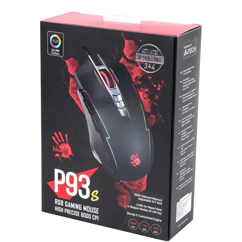 Миша A4Tech P93s Bloody Black