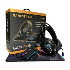Комплект GamePro Gameset 3 в 1 USB миша + ігрова поверхня + гарнітурою (GS890)