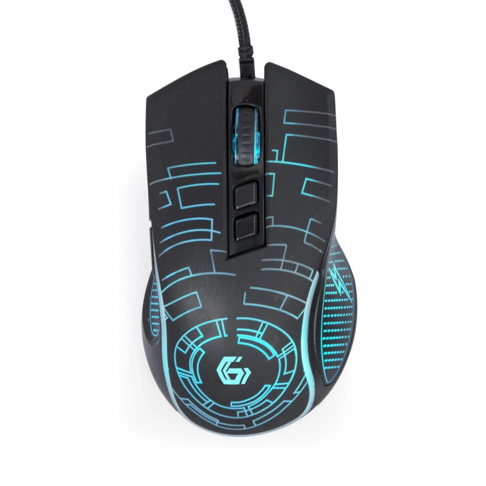 Миша Gembird MUSG-RGB-01 Black