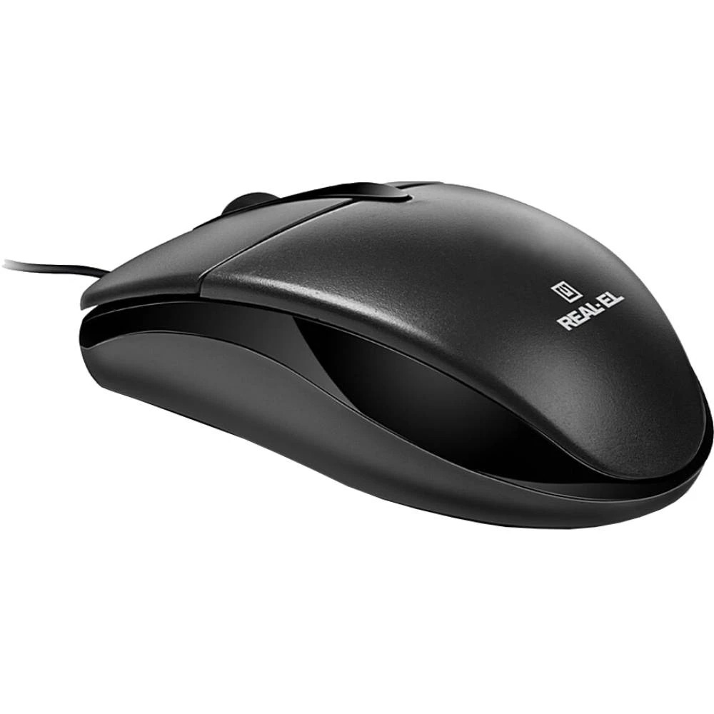 Миша REAL-EL RM-211 Black USB