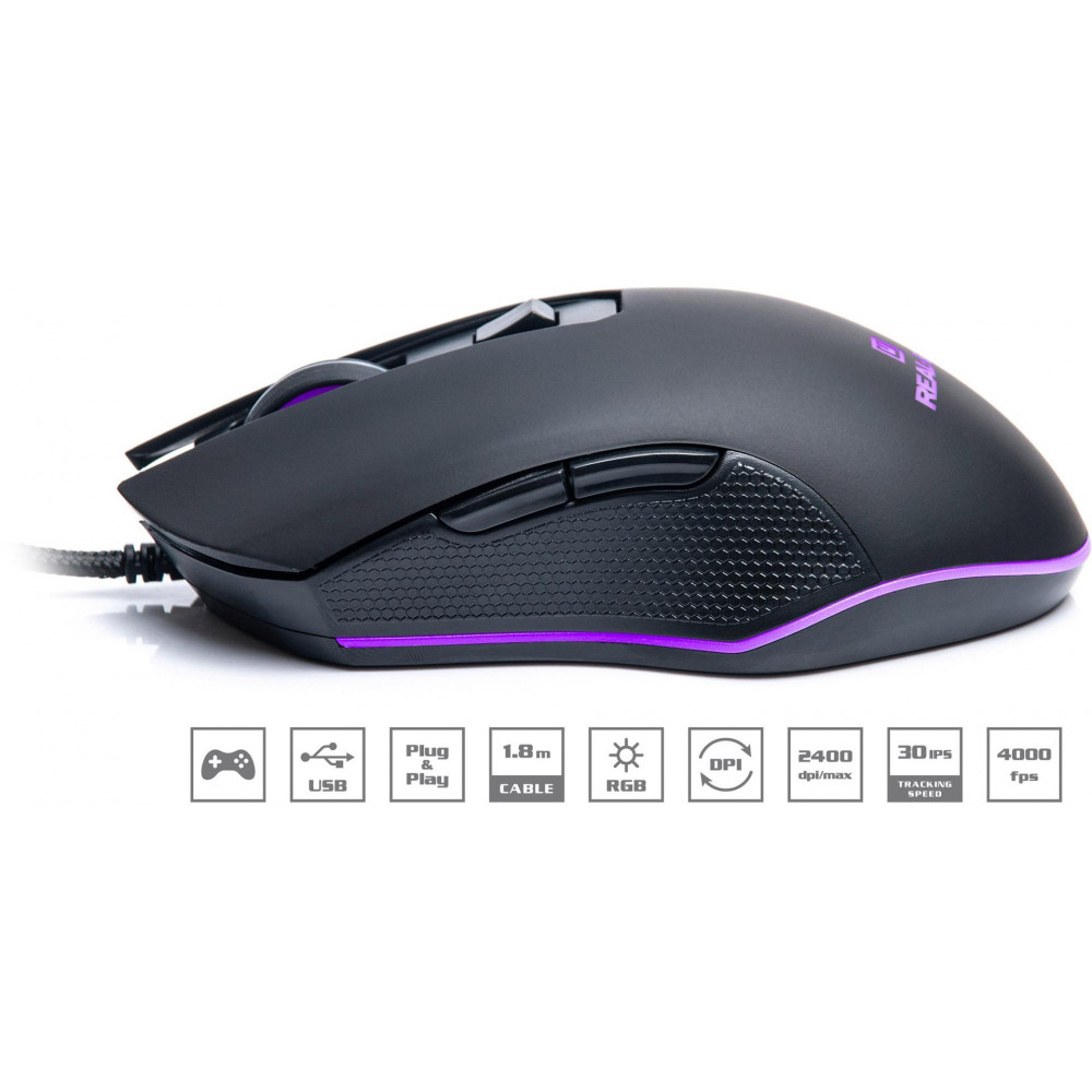 Миша REAL-EL RM-550 Black (EL123200027)