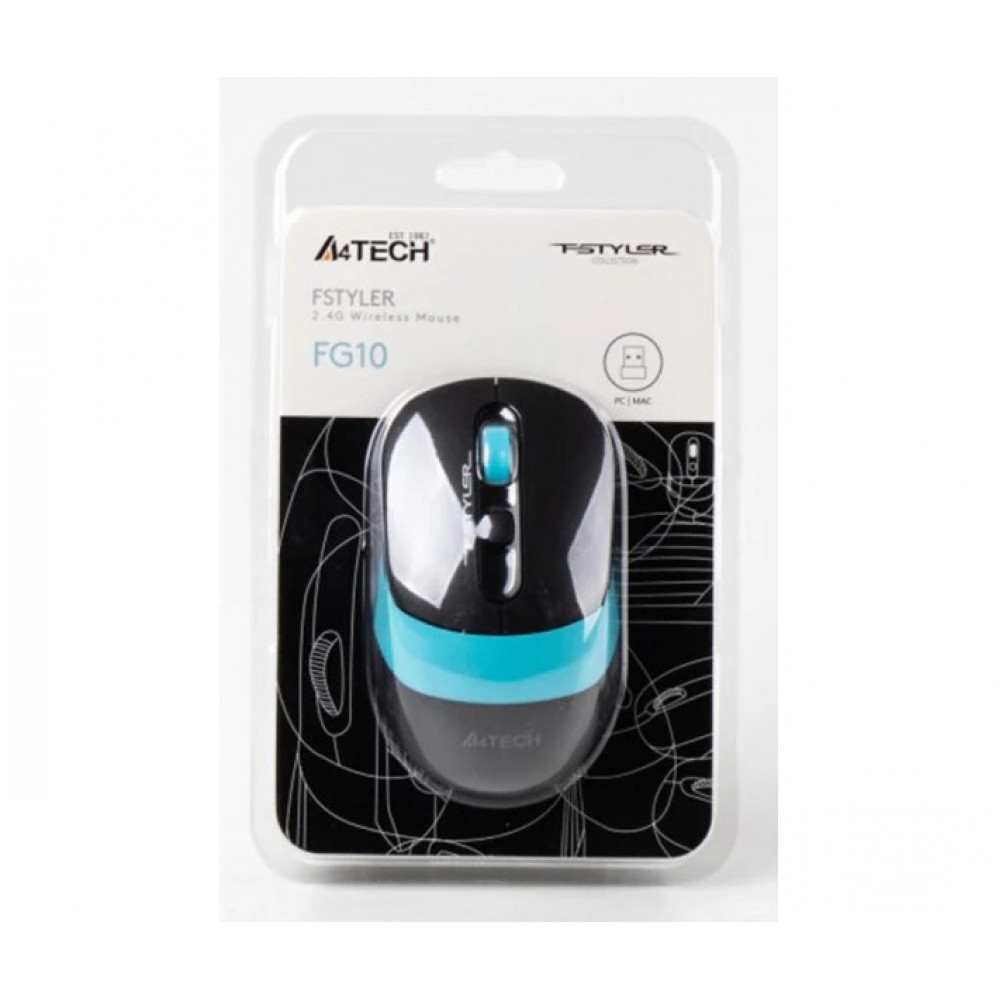 Миша бездротова A4Tech FG10 Black/Blue USB