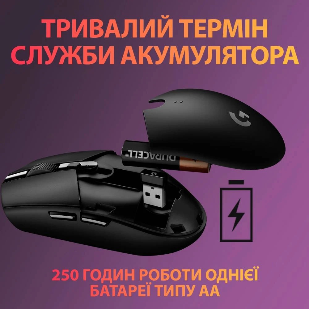 Миша бездротова Logitech G305 Black (910-005282)