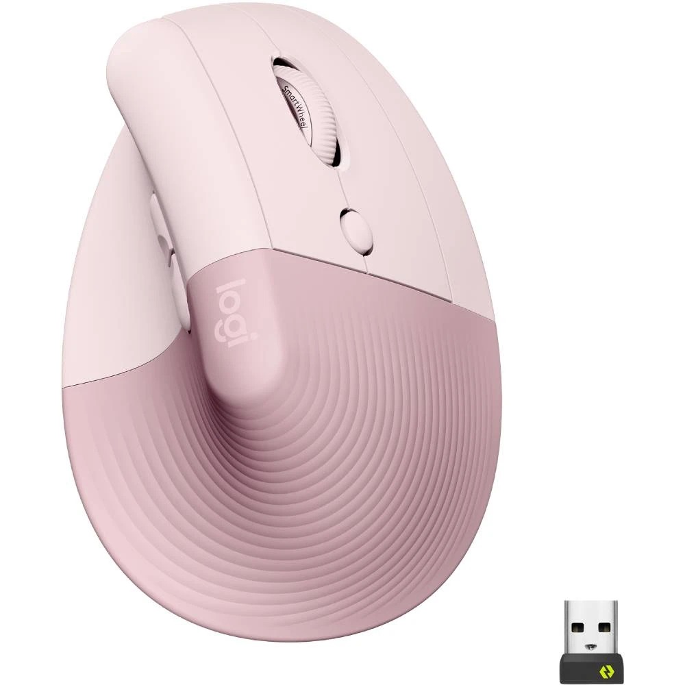 Миша бездротова Logitech Lift Vertical Ergonomic Rose (910-006478)
