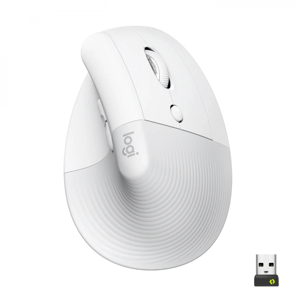 Миша бездротова Logitech Lift Vertical Ergonomic White (910-006475)
