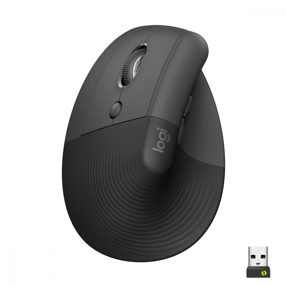 Миша бездротова Logitech Lift Vertical Ergonomic Graphite (910-006474)