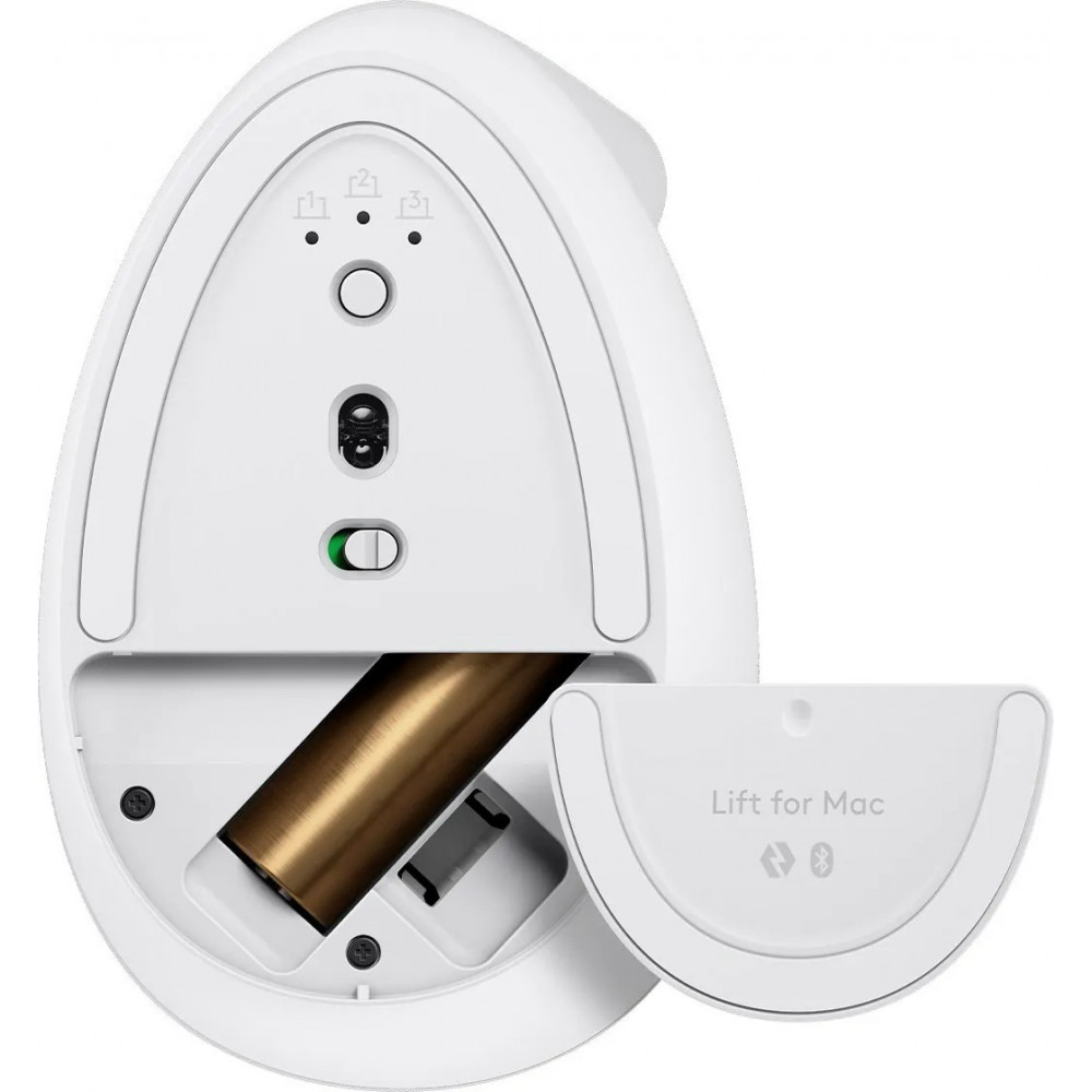 Миша бездротова Logitech Lift for Mac Vertical Ergonomic White (910-006477)