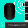 Миша бездротова Logitech M170 Grey/Black (910-004642)