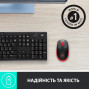Миша бездротова Logitech M190 Wireless Red (910-005908)