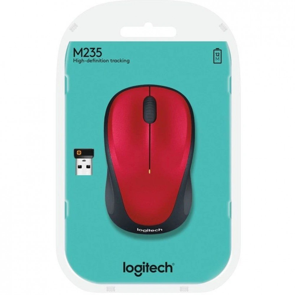 Миша бездротова Logitech M235 Red (910-002496)