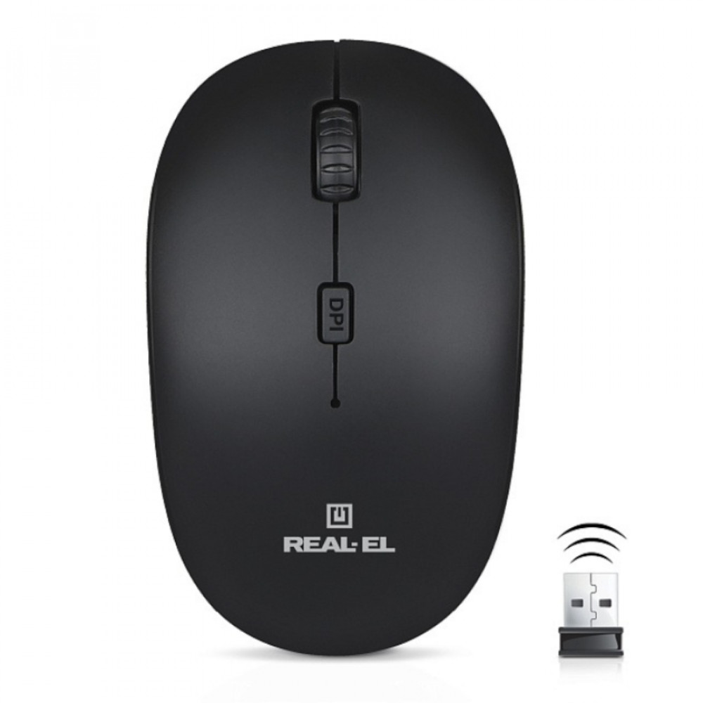 Миша бездротова REAL-EL RM-301 Wireless Black
