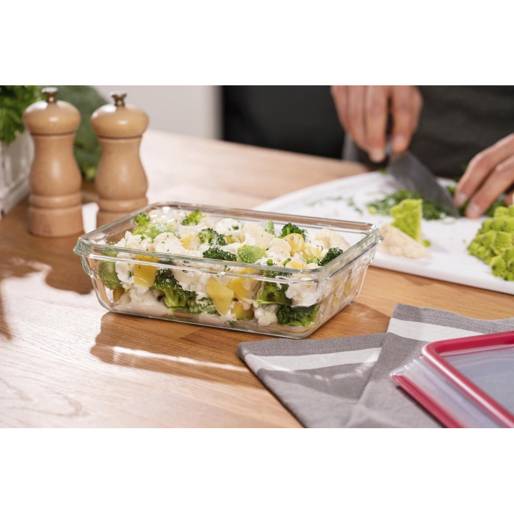 Форма для запікання Tefal MasterSeal Glass з кришкою 1.3 л (N1041010)