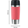 Термочашка Tefal Travel Mug Classic Twist 360 мл Coral (N2024410) Термочашка Tefal Travel Mug Classic Twist 360 мл Coral (N2024410)