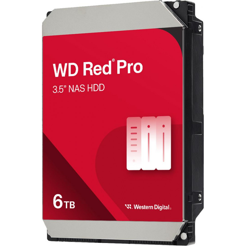 Накопичувач HDD SATA 6.0TB WD Red Pro NAS 7200rpm 256MB (WD6005FFBX)