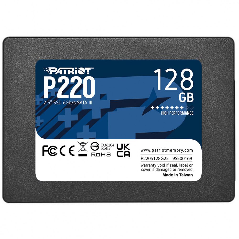 Накопичувач SSD  128GB Patriot P220 2.5