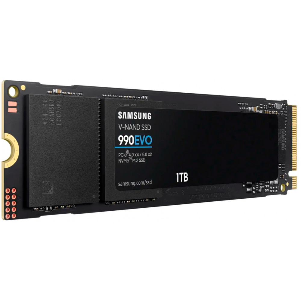 Накопичувач SSD  1ТB Samsung 990 EVO Plus M.2 2280 PCIe 5.0 x2 NVMe V-NAND TLC (MZ-V9S1T0BW)