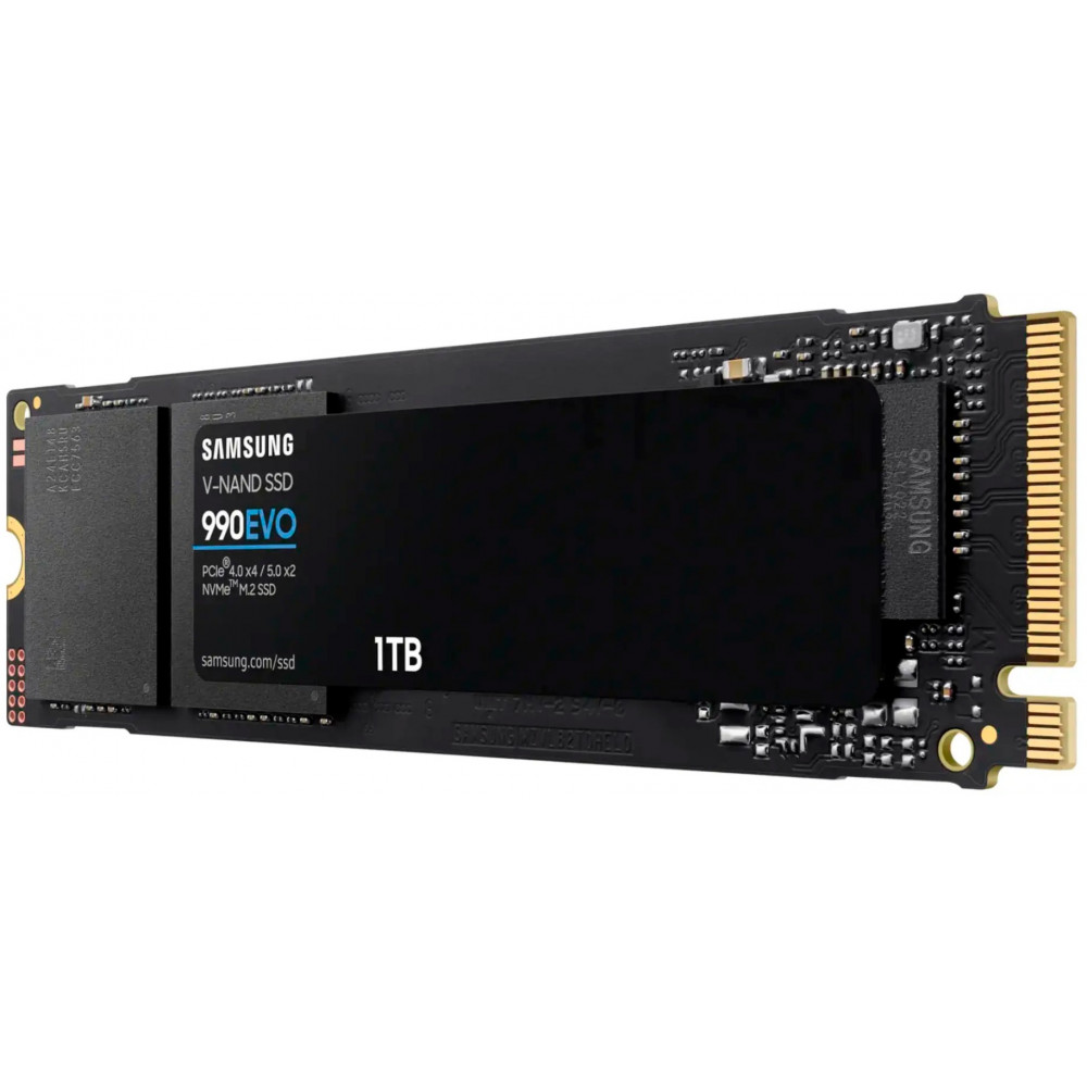 Накопичувач SSD  1ТB Samsung 990 EVO Plus M.2 2280 PCIe 5.0 x2 NVMe V-NAND TLC (MZ-V9S1T0BW)