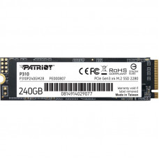 Накопичувач SSD  240GB Patriot P310 M.2 2280 PCIe NVMe 3.0 x4 TLC (P310P240GM28)