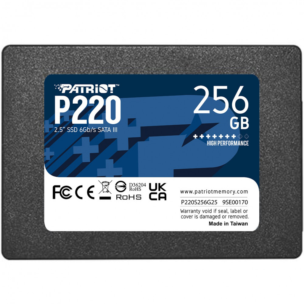 Накопичувач SSD  256GB Patriot P220 2.5