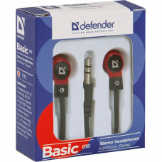 Навушники Defender Basic-619 Black/Red (63619)