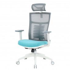 Крісло офісне OfficePro Balance OC550-W-DG-BL White/Dark Gray/Blue
