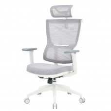 Крісло офісне OfficePro Elegant OC600-W-LG-LG White/Light Gray