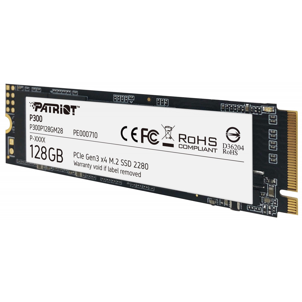 Накопичувач SSD  128GB Patriot P300 M.2 2280 PCIe 3.0 x4 NVMe TLC (P300P128GM28)