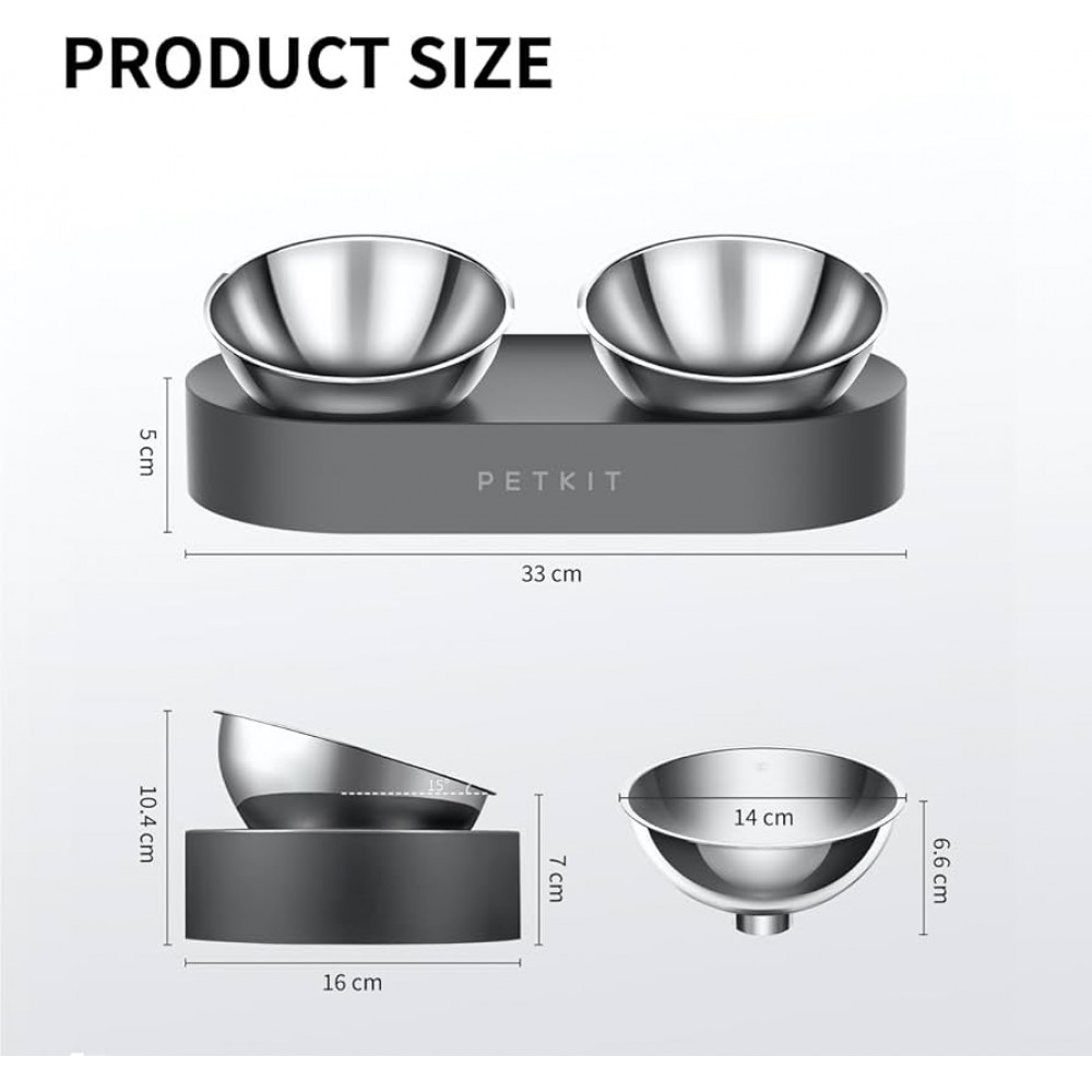 Миска Petkit Fresh Nano-Metal Pet/Cat Two Bowl Stand (P5201)