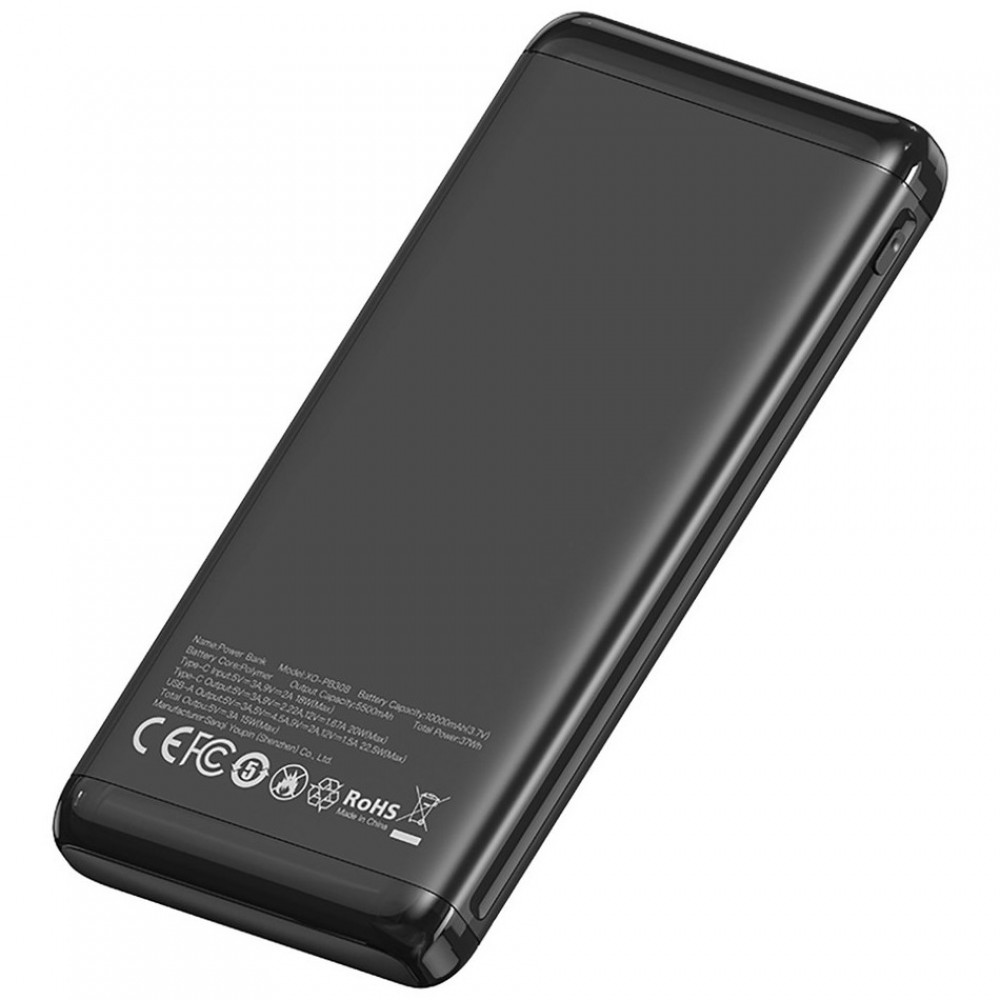 Універсальна мобільна батарея XO PB308 10000mAh 22.5W Black