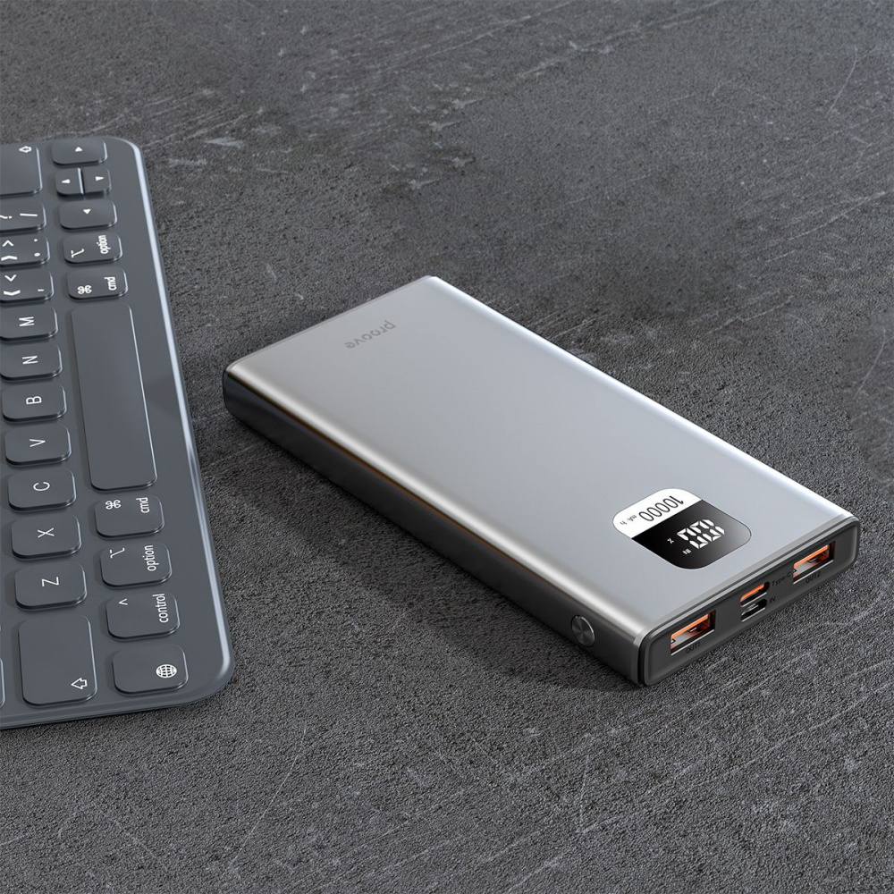 Універсальна мобільна батарея Proove Guardian 22.5W 10000mAh Gray (PBG122210004)