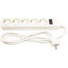 Фільтр живлення PowerPlant JY-1056/3 (PPSA10M30S5) 5 розеток, 3 м, білий пакет