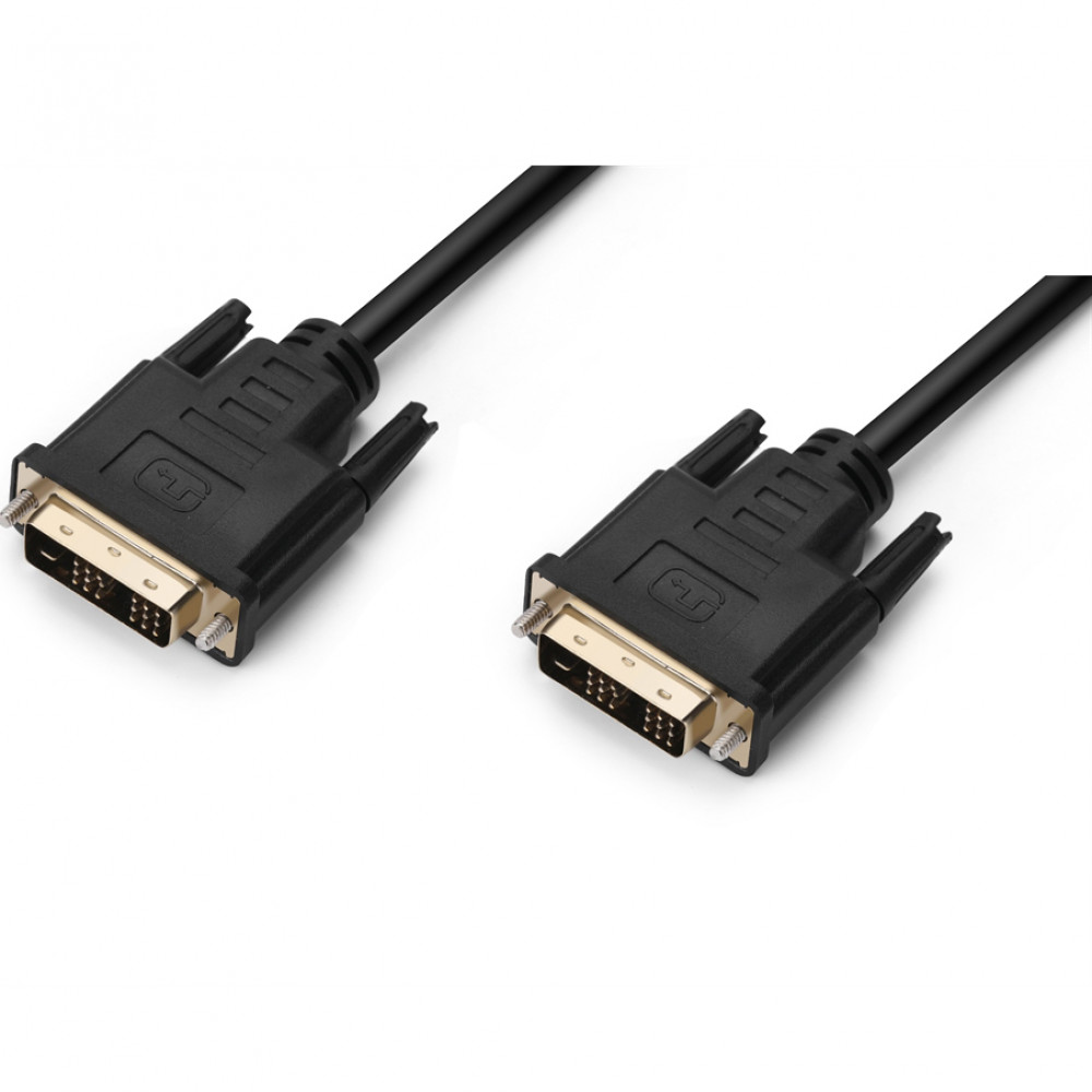 Кабель Prologix DVI - DVI (M/M), Single link,18+1, 3 м, Black (PR-DVI-DVI-P-05-28-3m)