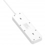 Фільтр живлення ProLogix Premium (PR-SC5614W) 2.5 кВт, 5 розеток, 6 USB AUTO ID, 2 м, білий Фільтр живлення ProLogix Premium (PR-SC5614W) 2.5 кВт, 5 розеток, 6 USB AUTO ID, 2 м, білий