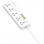 Фільтр живлення ProLogix Premium (PR-SC5614W) 2.5 кВт, 5 розеток, 6 USB AUTO ID, 2 м, білий Фільтр живлення ProLogix Premium (PR-SC5614W) 2.5 кВт, 5 розеток, 6 USB AUTO ID, 2 м, білий