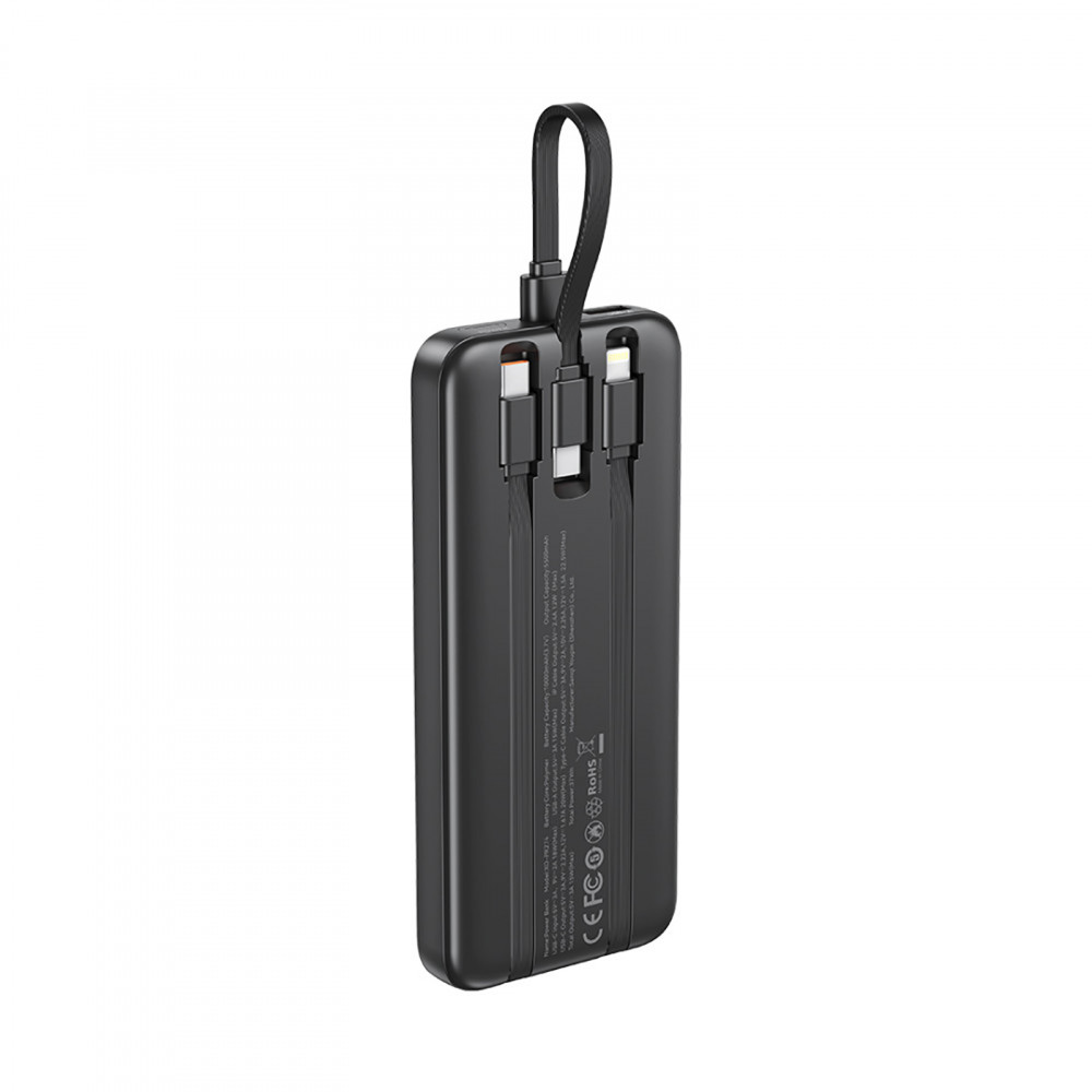 Універсальна мобільна батарея XO PR274 10000mAh 22.5W Black