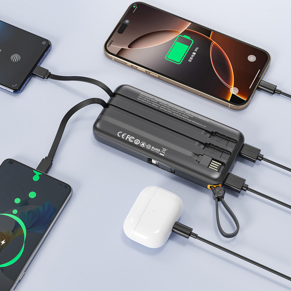 Універсальна мобільна батарея XO PR278 10000mAh 10W Black