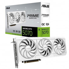 Відеокарта GF RTX 5070 12GB GDDR7 Prime OC White Asus (PRIME-RTX5070-O12G-WHITE)