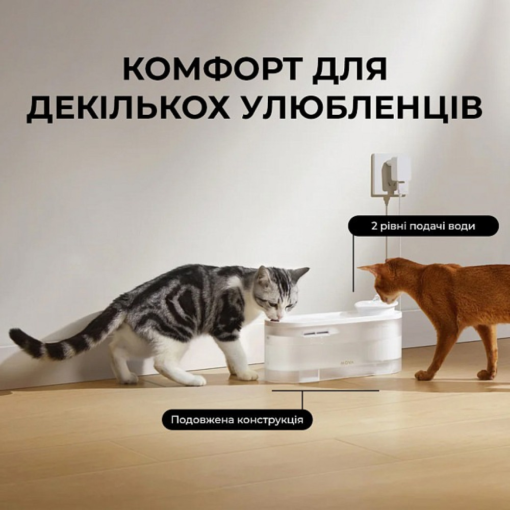 Смарт-поїлка Mova Pet Grooming WF10 Pro (PWB20A)