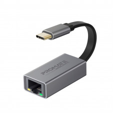 Мережевий адаптер Promate GigaLink-C Grey