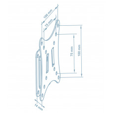 Кронштейн Walfix R-203B (VESA100х100)
