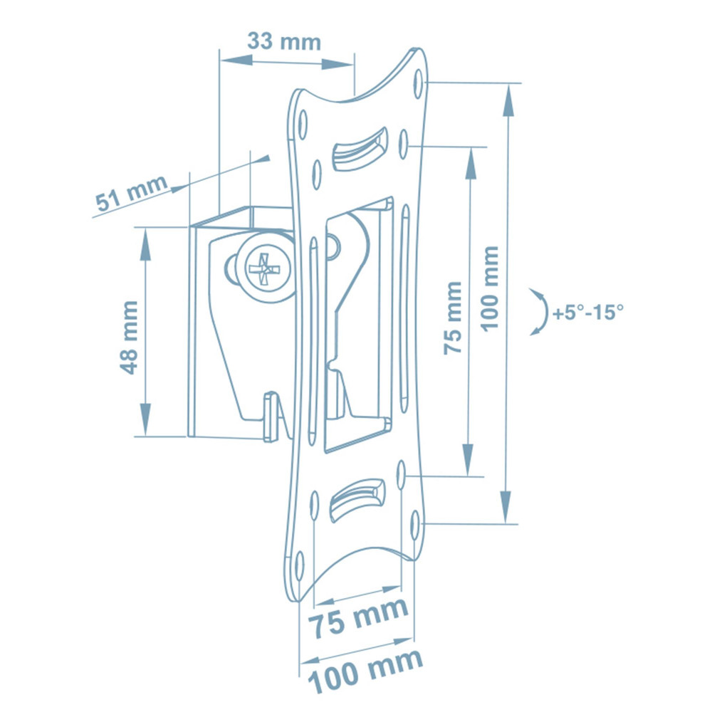 Кронштейн Walfix R-213B (VESA100х100)