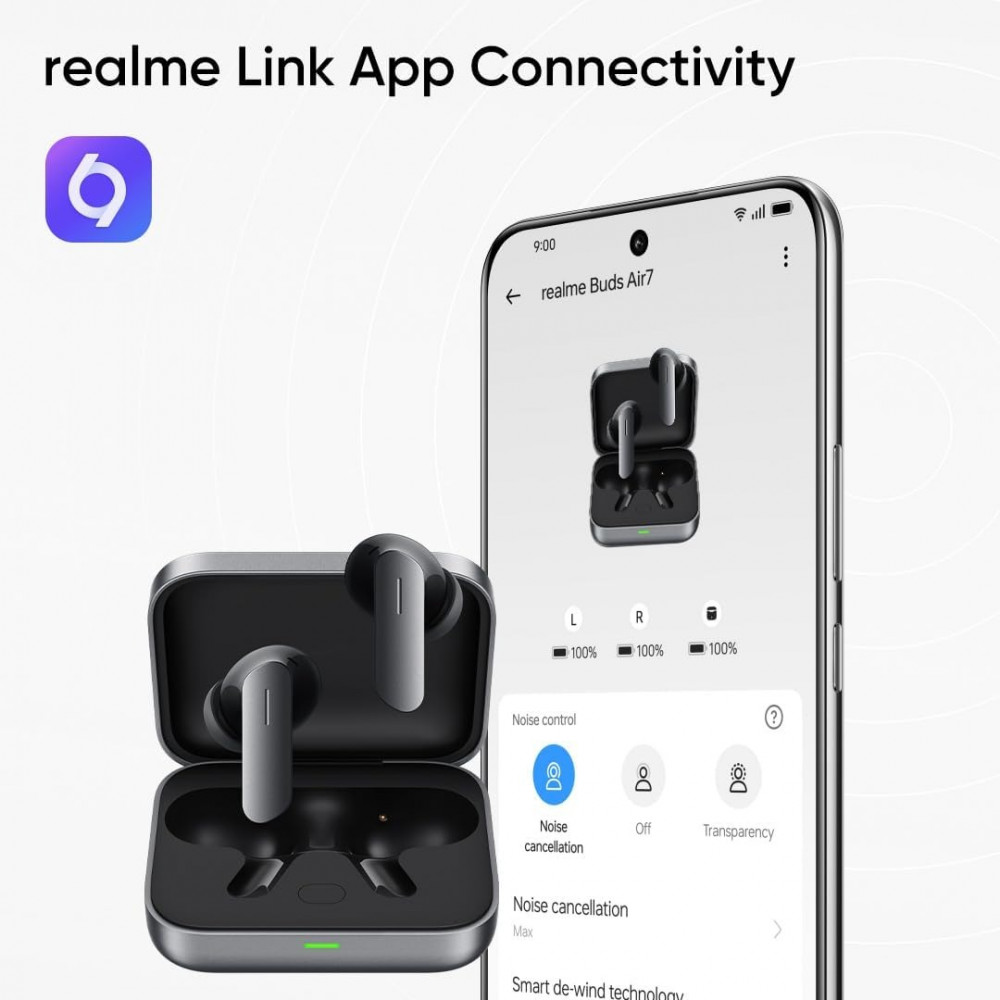 Bluetooth-гарнітура Realme Buds Air 7 Slate Grey_EU