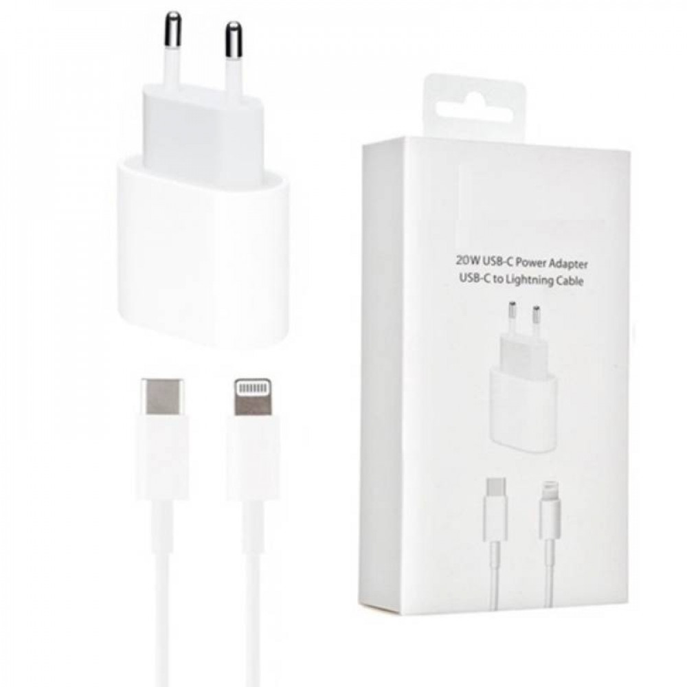 Зарядний пристрій 20Вт USB-C Power Adapter (S17199) + кабель Lightning