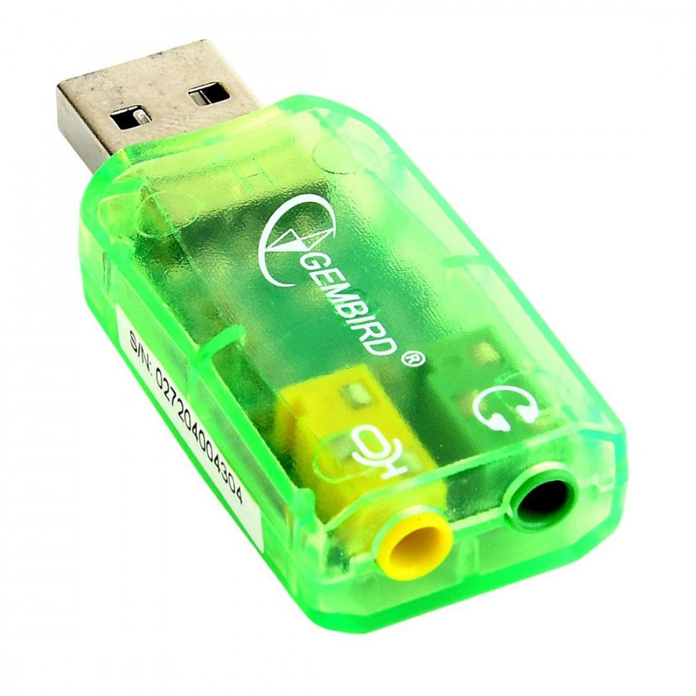 Звукова карта Gembird SC-USB-01 Green